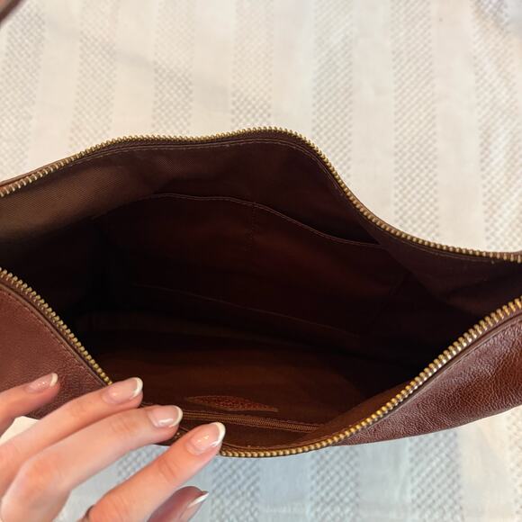 nwt fossil cleo leather hobo shoulder bag - Picture 4 of 5